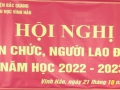 Hội nghị viên chức, người lao động năm học 2022 - 2023